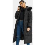 Schwarze Gesteppte Oversize Urban Classics Maxi Damensteppmäntel & Damenpuffercoats mit Reißverschluss aus Polyester mit Kapuze Größe 3 XL für den für den Winter 