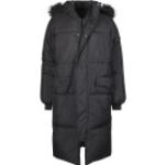Schwarze Gesteppte Oversize Urban Classics Maxi Damensteppmäntel & Damenpuffercoats mit Reißverschluss aus Polyester mit Kapuze Größe 3 XL für den für den Herbst 
