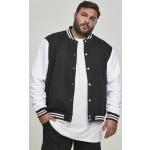 Schwarze Color Blocking Stehkragen College-Jacken für Herren Größe 5 XL 