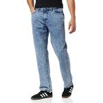 Himmelblaue Bestickte Loose Fit Urban Classics Jeans mit Stickerei aus Baumwolle für Herren Weite 40 