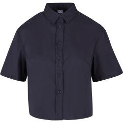 Urban Classics Kurzarmhemd - Ladies Oversized Shirt - S bis 3XL - für Damen - Größe L - schwarz