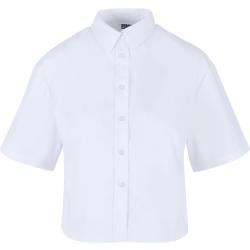 Urban Classics Kurzarmhemd - Ladies Oversized Shirt - XS bis 3XL - für Damen - Größe XS - weiß