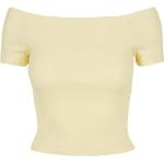 Gelbe Urban Classics Schulterfreie T-Shirts für Damen Größe XS 1-teilig 
