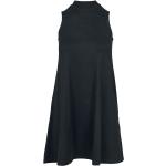 Schwarze Ärmellose Urban Classics Mini Rollkragen Kleider A-Linie für Damen Größe XS 