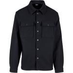 Schwarze Langärmelige Urban Classics Herrenlangarmhemden Größe 4 XL 
