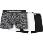Schwarze Urban Classics Bio Herrenboxershorts aus Baumwolle Größe 4 XL 3-teilig 