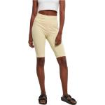 Gelbe Urban Classics Bio Stretch-Shorts für Damen Größe XS 