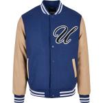 Blaue Oversize Urban Classics College-Jacken aus Taft für Herren Größe 5 XL für den für den Winter 