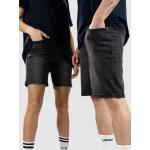 Schwarze Streetwear Urban Classics Jeans-Shorts aus Baumwolle für Herren Größe XXL für den für den Sommer 