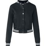 Schwarze Rockabilly Urban Classics Mini College-Jacken für Damen Größe 5 XL 