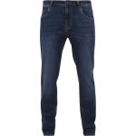 Dunkelblaue Unifarbene Rockabilly Urban Classics Slim Fit Jeans aus Denim für Herren Größe M für Partys 