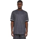 Schwarze Oversize Kurzärmelige Urban Classics T-Shirts mit Basketball-Motiv aus Mesh für Herren Größe 3 XL 