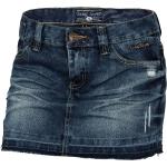 Dunkelblaue Urban Surface Mini Jeans-Miniröcke aus Denim für Damen 