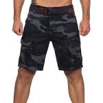 Camouflage Urban Surface Cargo-Shorts mit Gürtel mit Knopf für Herren für den für den Sommer 