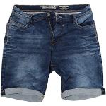 Urban Surface Herren Joggshorts LUS-136 Sweat-Bermuda in Jeans-Optik Middle Blue Denim W34