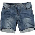 Urban Surface Herren Joggshorts LUS-136 Sweat-Bermuda in Jeans-Optik Middle Blue Denim W38