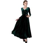 Grüne Langärmelige Maxi Lange Abendkleider für Damen Größe XXL zur Hochzeit 