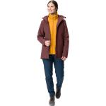 Rote Wasserdichte Winddichte Atmungsaktive Vaude Mineo Nachhaltige 3-in-1 Jacken für Damen Übergrößen für den für den Winter 