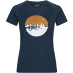 Reduzierte Marineblaue Urberg T-Shirts aus Wolle für Damen Größe XS 