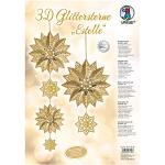 Reduzierte Goldene Ursus Buntpapier Glitterkartons mit Weihnachts-Motiv 