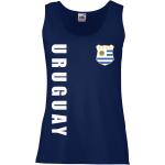 Marineblaue Uruguay Trikots für Damen zum Fußballspielen 