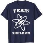 Blaue The Big Bang Theory Sheldon Cooper T-Shirts für Herren Größe S 
