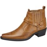Hellbraune Cowboy-Boots & Cowboystiefeletten für Herren Größe 40 