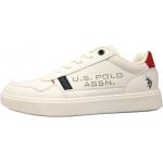 Beige U.S. Polo Assn. Low Sneaker mit Schnürsenkel in Breitweite aus Textil für Herren Größe 41 mit Absatzhöhe bis 3cm 