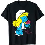 The Smurfette Character Flowers Blooming Smurfy Fan T-Shirt