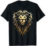 Schwarze World of Warcraft T-Shirts Metallic für Herren Größe S 