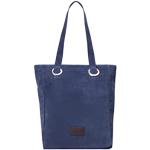 Blaue Usha Blue Label Lederhandtaschen mit Reißverschluss aus Leder mit Innentaschen für Damen 