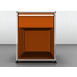 Orange Minimalistische Nachttische & Nachtschränke mit Schublade Breite 0-50cm, Höhe 50-100cm, Tiefe 50-100cm 