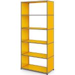 Gelbe USM Haller Bücherwände aus Metall Höhe 150-200cm 