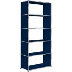 Stahlblaue Moderne Bücherregale pulverbeschichtet aus Stahl Breite 50-100cm, Höhe 50-100cm, Tiefe 50-100cm 