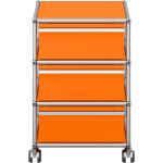 Orange USM Haller Bürocontainer mit Schublade 