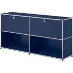 Stahlblaue Moderne USM Haller Sideboards Breite 150-200cm, Höhe 150-200cm, Tiefe 0-50cm 