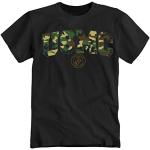 Schwarze Rambo T-Shirts aus Baumwolle für Herren Größe L 