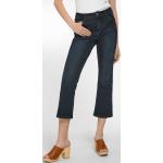 Blaue Ankle-Jeans mit Strass mit Reißverschluss aus Baumwolle maschinenwaschbar für Damen Größe M Petite 