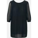 Schwarze Kurzärmelige Transparente Blusen & durchsichtige Blusen aus Polyester maschinenwaschbar für Damen Größe M für den für den Winter 