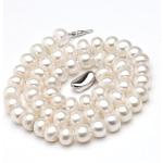 Weiße Perlenketten für Damen 