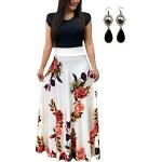 Elegante Kurzärmelige Maxi Sommerkleider aus Polyester für Damen Größe 4 XL für den für den Sommer 