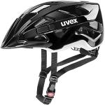 uvex active - sicherer Allround-Helm für Damen und Herren - individuelle Größenanpassung - erweiterbar mit LED-Licht - black white - 52-57 cm