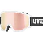 uvex Athletic CV Skibrille BrillentrÃ¤ger (1130 white matt, mirror rose/colorvision green (S2))