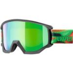 uvex Athletic FM Brillenträger Skibrille (Farbe: 5030 anthracite mat, mirror green/lasergold lite (S2))