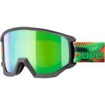 uvex Athletic FM BrillentrÃ¤ger Skibrille (5030 anthracite mat, mirror green/lasergold lite (S2))
