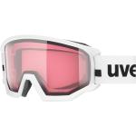 uvex Athletic Variomatic Skibrille BrillentrÃ¤ger (1030 white matt, variomatic pink clear (S2-3))