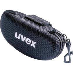 UVEX Brillenetui 9954600 Textiletui Hartschalen-Etui mit Karabinerhaken - schwarz