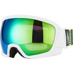 uvex Contest Full Mirror Skibrille (1026 white mat, mirror green/clear (S3))