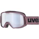 uvex elemnt FM - Skibrille für Damen und Herren - vergrößertes, beschlagfreies Sichtfeld - zugfreie Rahmenbelüftung - antique rose matt/silver-blue - one size