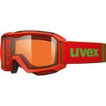uvex Flizz Lasergold Kinderskibrille (Farbe: 3012 orange mat, lasergold clear (S2))